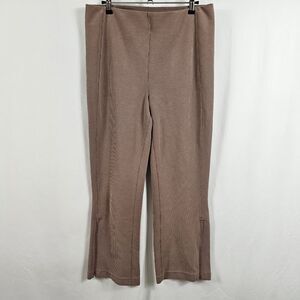 Lululemon Ribbed Softstreme Zip-Leg High Rise Pants in Brown - Size 12